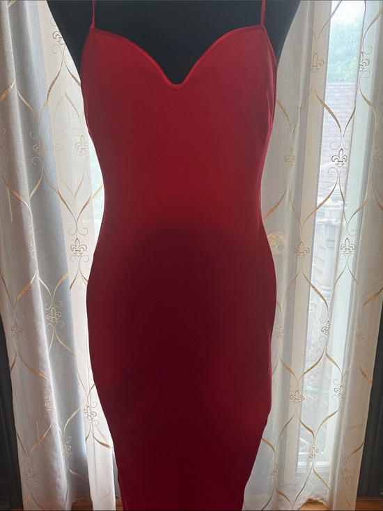 Likely Dresses & Skirts - Likely Keela Red Midi Dress with deep V and spaghetti straps